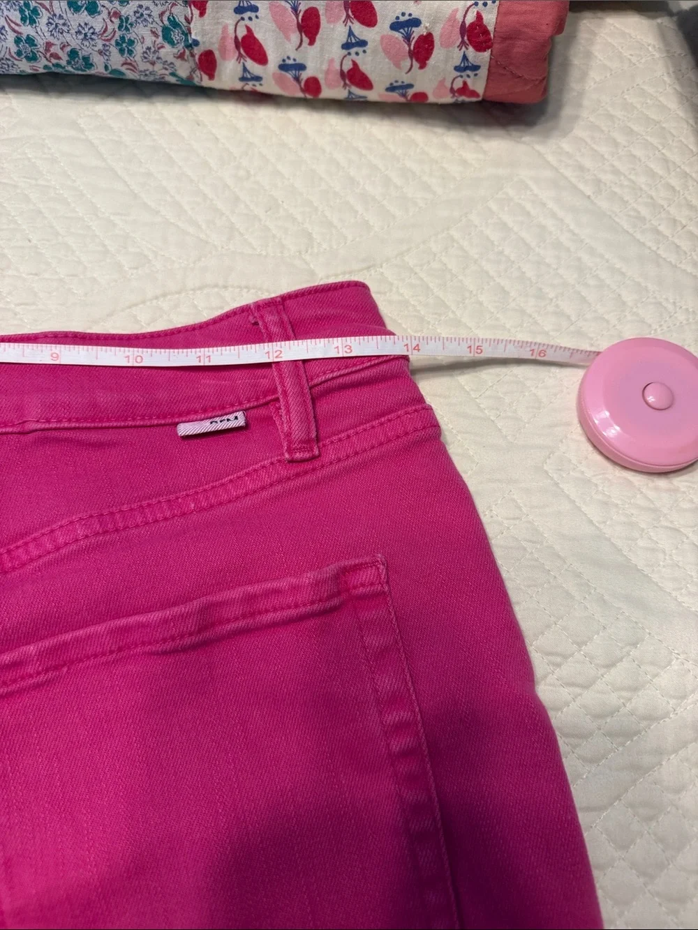 Garment Dyed Hot Pink Denim Shorts by Unknown Brand